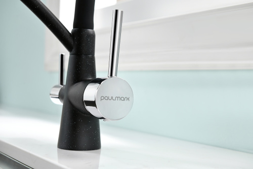 Смеситель для кухни Paulmark SIEGEN Si213111-308 на мойку черный - фото 3